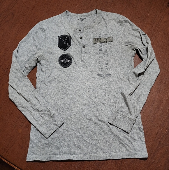 Express Other - Express Gray Graphic Tee
